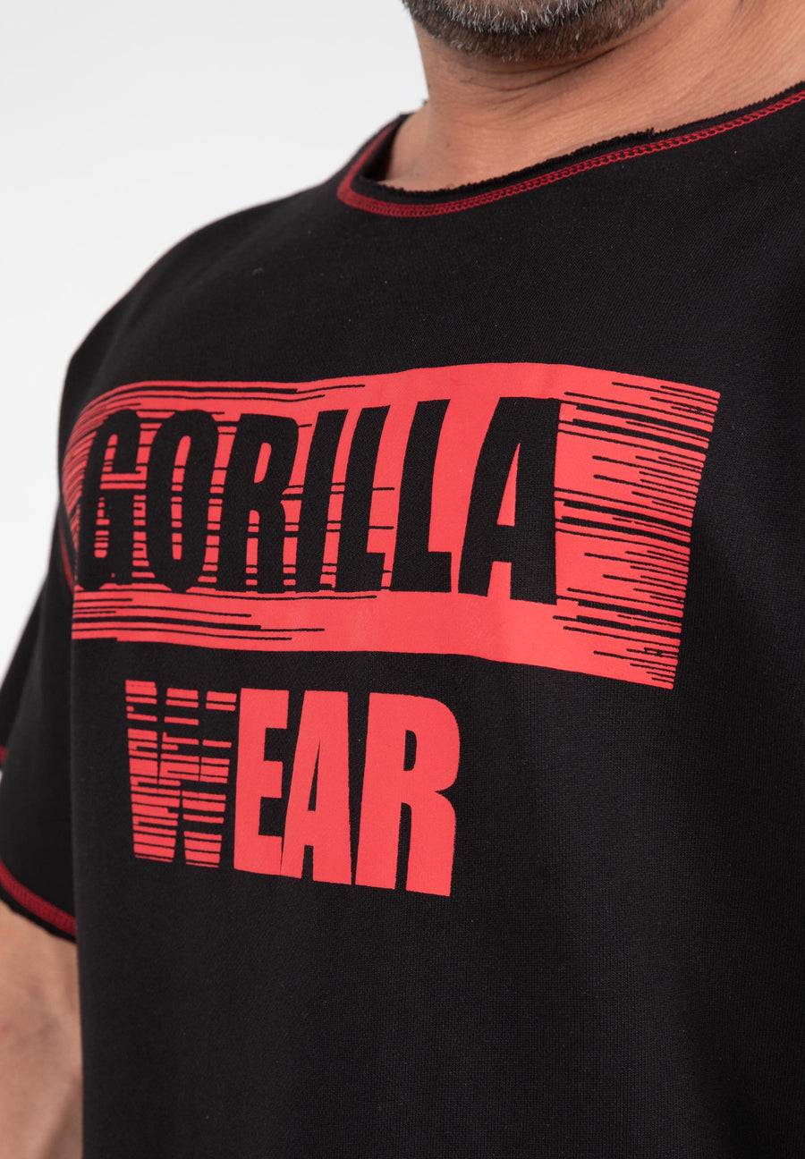 Wallace Workout Top - Black/Red -