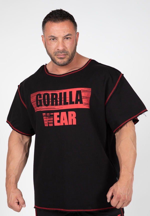 Wallace Workout Top - Black/Red -