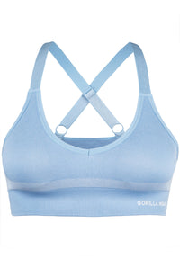 Selah Seamless Sports Bra - Light Blue -