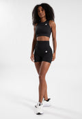 Olivia Seamless Crop Top – Black