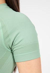 Whitney Seamless Crop Top - Green -